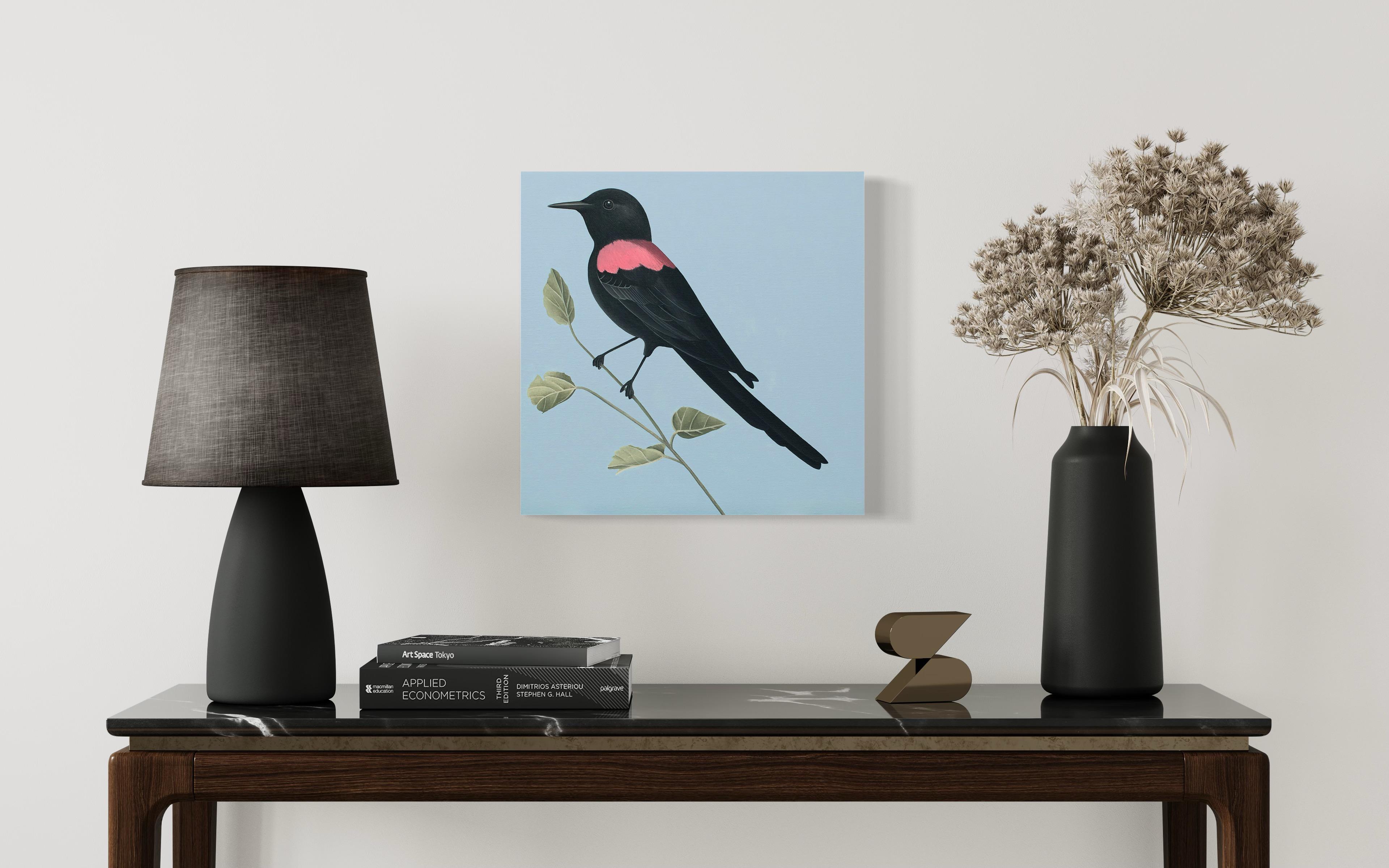 Vogel 2 - Animal paintings, Landscape painting - Painting by Jeroen Allart