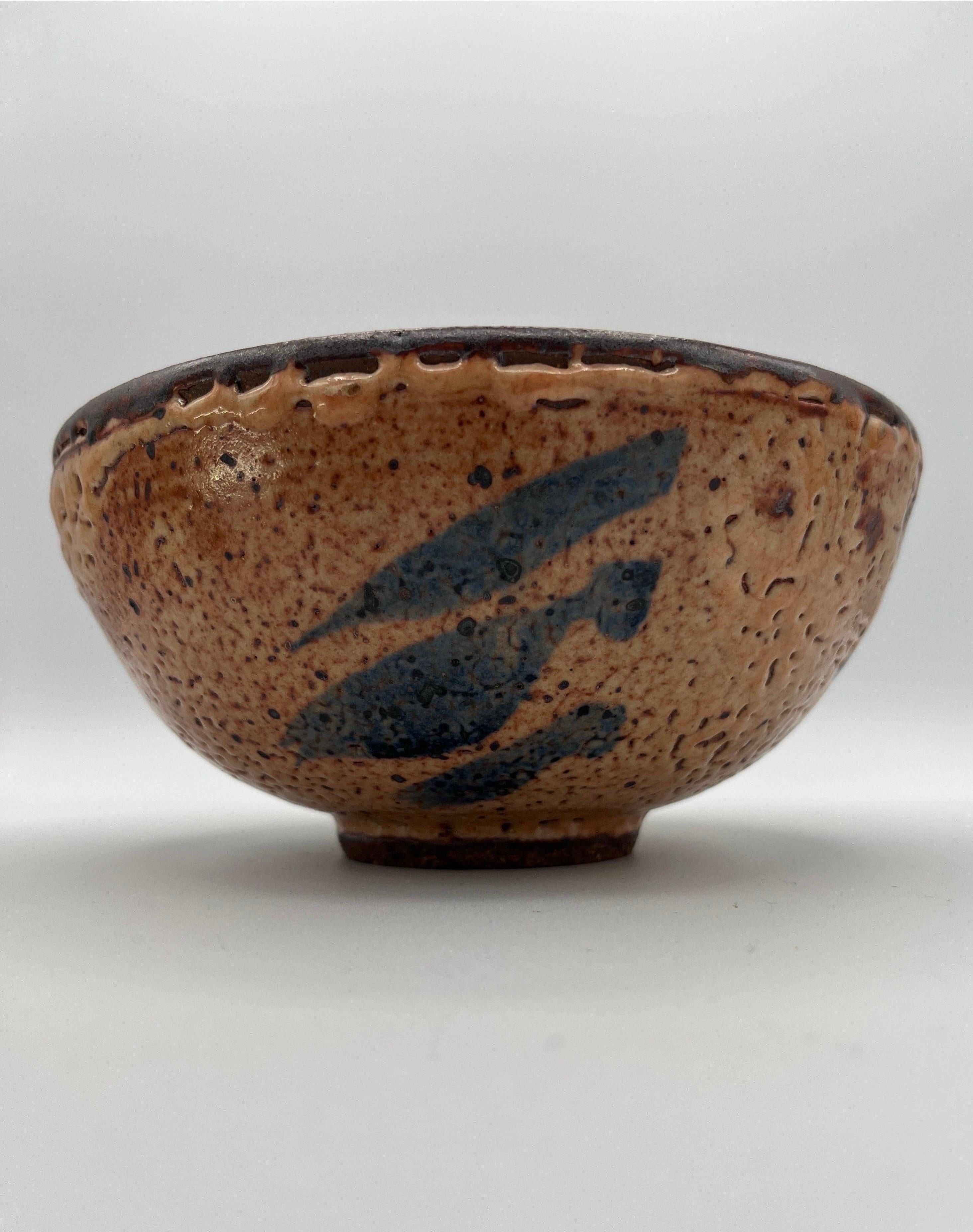 Mid-Century Modern Jerome Ackerman Modernist Ceramic Pottery Bowl For Sale