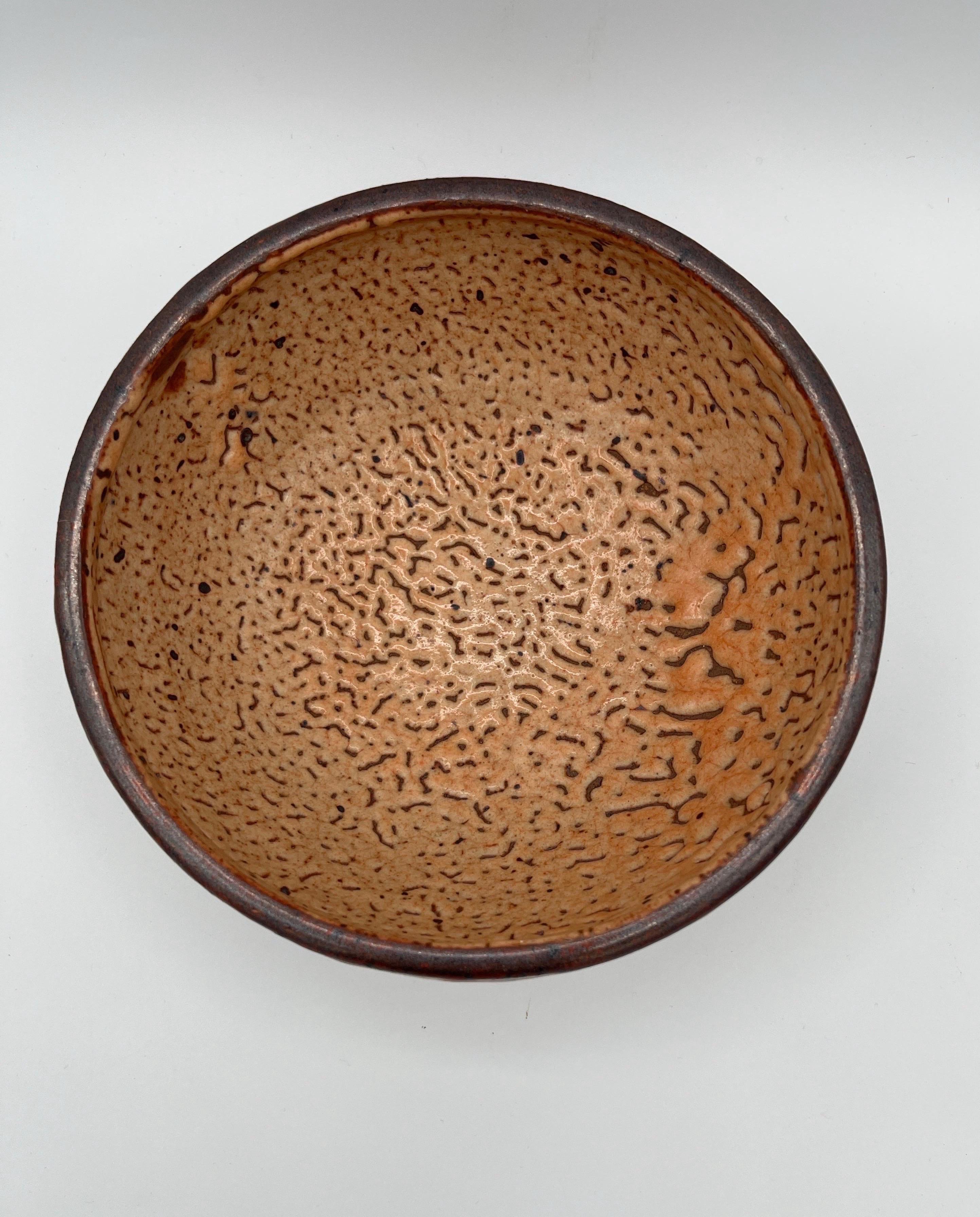 American Jerome Ackerman Modernist Ceramic Pottery Bowl For Sale
