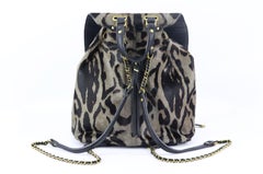 Jérôme Dreyfuss Florent Leopard Print Calf Hair And Leather Backpack