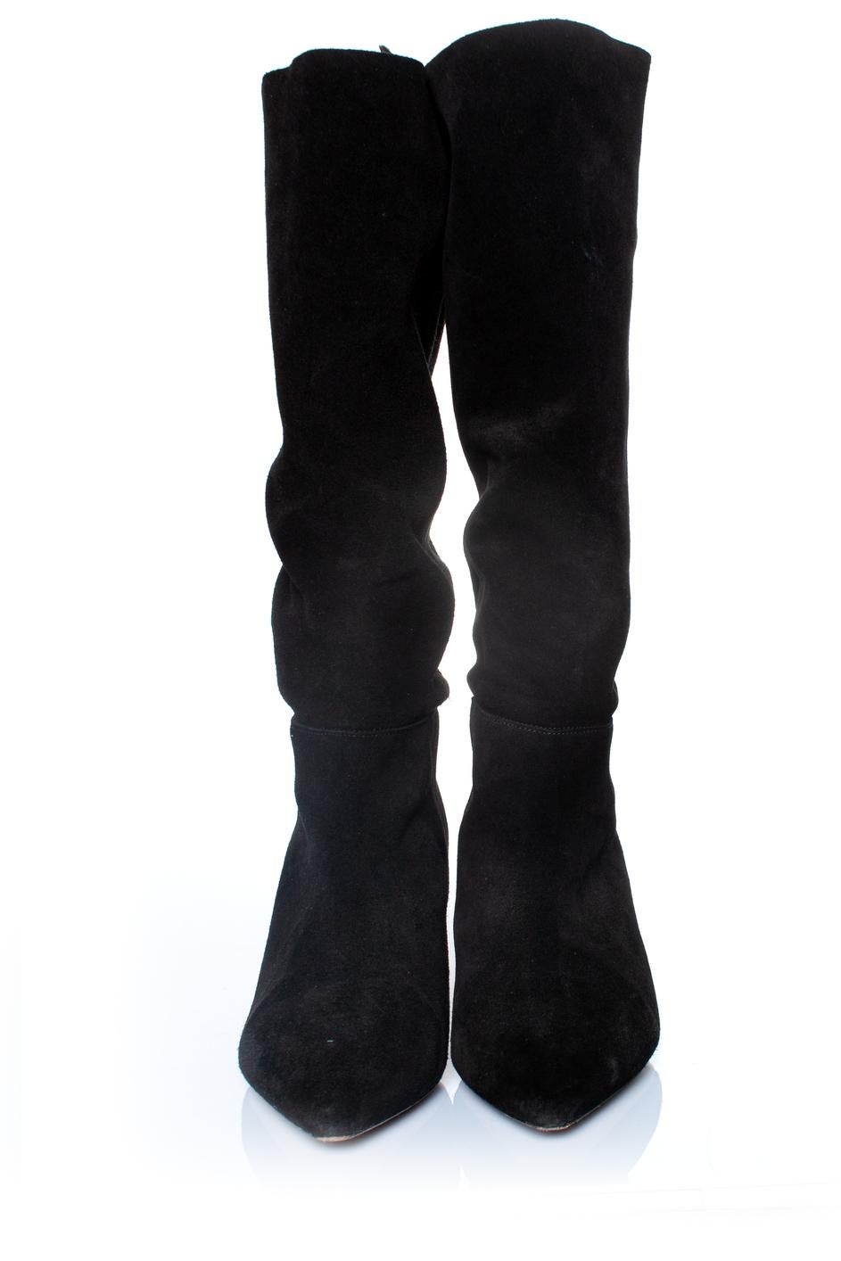 Jerome Dreyfuss, Suede knee boots In Excellent Condition In AMSTERDAM, NL