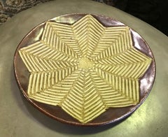 Jerome Jerry & Evelyn Ackerman Signed California Studio Pottery Plate Low Bowl