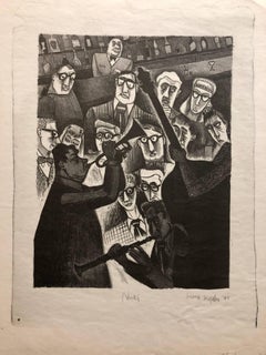 «The Critic» o la banda de jazz de Nick de 1947 (litografía)