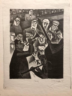 «The Critic» o la banda de jazz de Nick de 1947 (litografía)