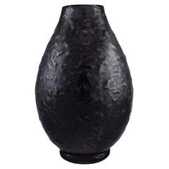 Jerome Massier for Vallauris, Large Antique Vase in Glazed Stoneware