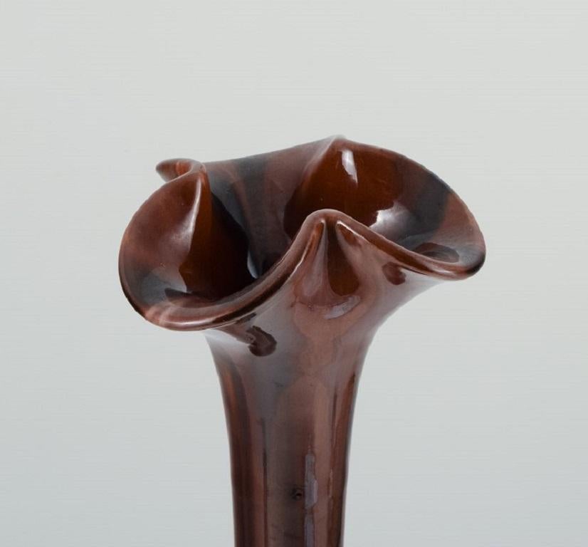 Art Nouveau Jerome Massier, Vallauris. Vaso colossale in ceramica francese in vendita