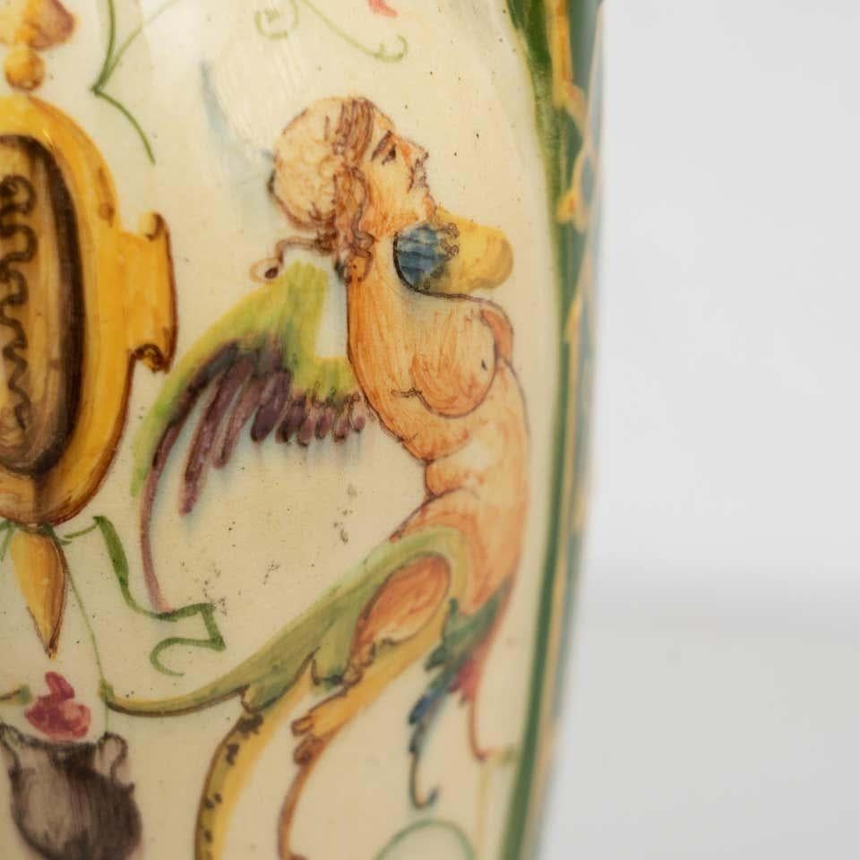 Jerome Massier Fils Hand-Painted Ceramic Vase: Timeless Elegance from Vallauris For Sale 7