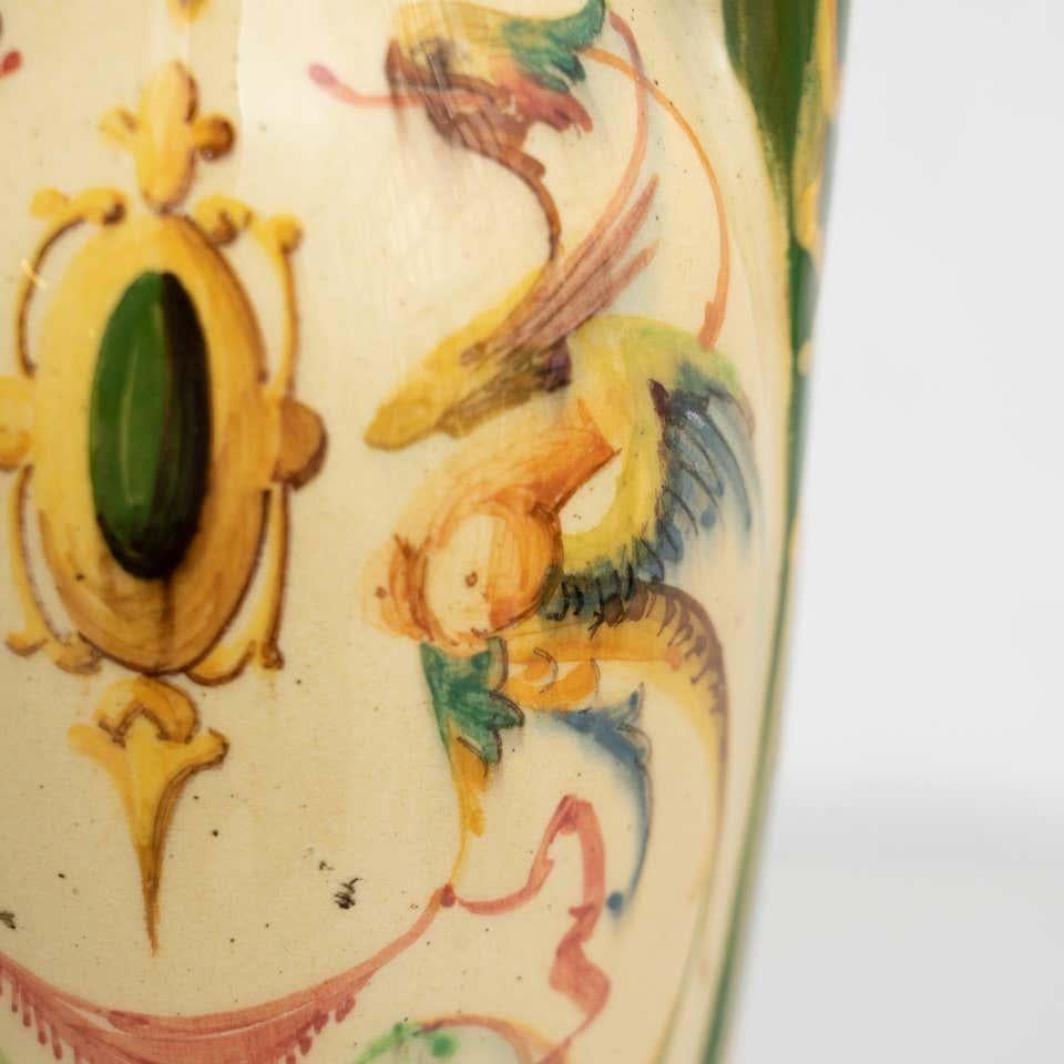 Jerome Massier Fils Hand-Painted Ceramic Vase: Timeless Elegance from Vallauris For Sale 8