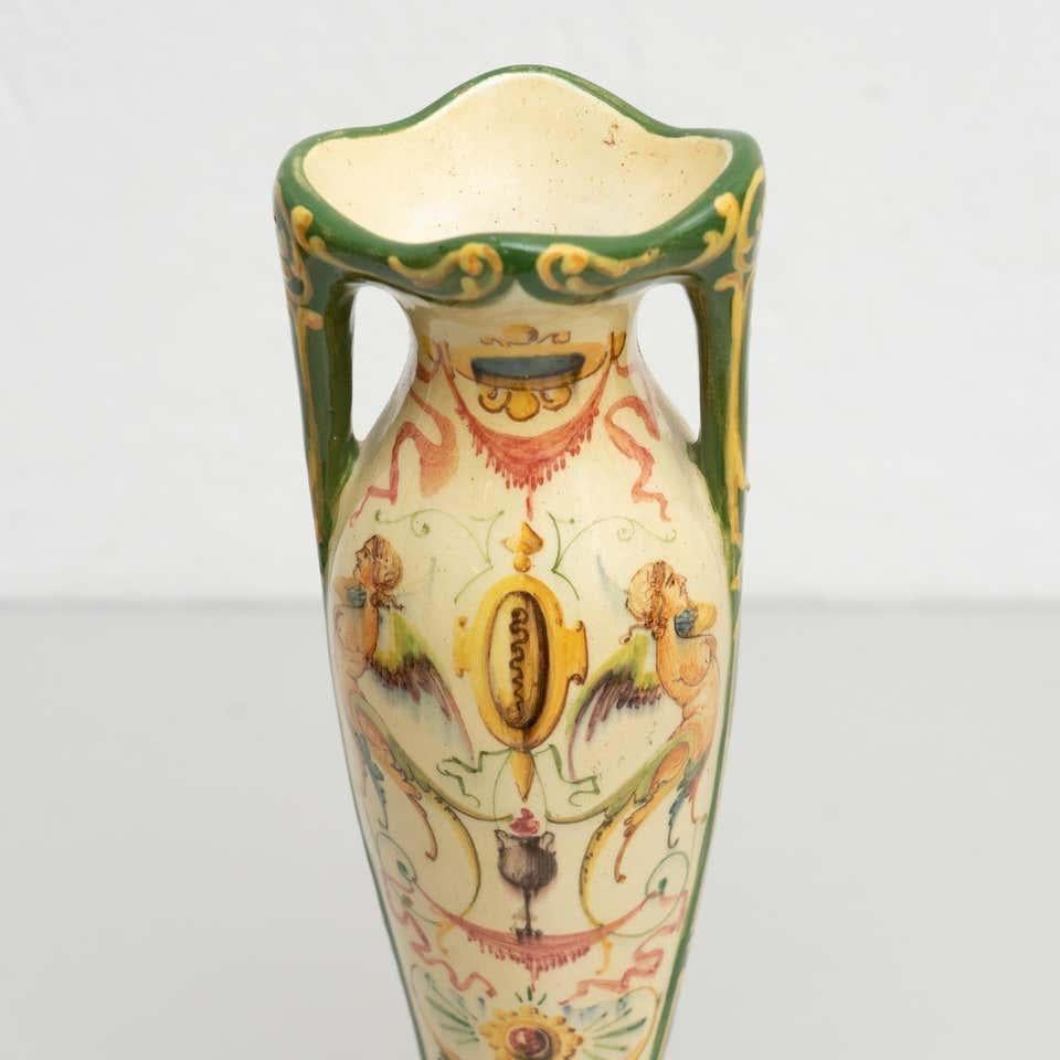 Jerome Massier Fils Hand-Painted Ceramic Vase: Timeless Elegance from Vallauris For Sale 10