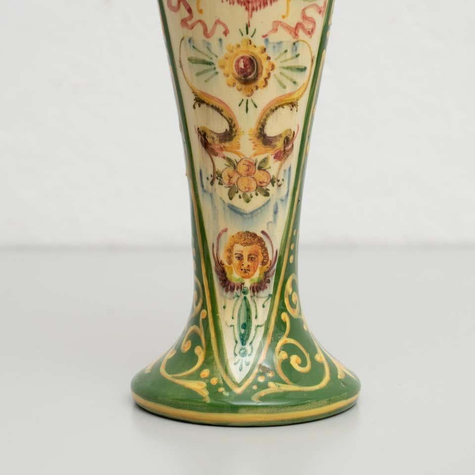 Jerome Massier Fils Hand-Painted Ceramic Vase: Timeless Elegance from Vallauris For Sale 11