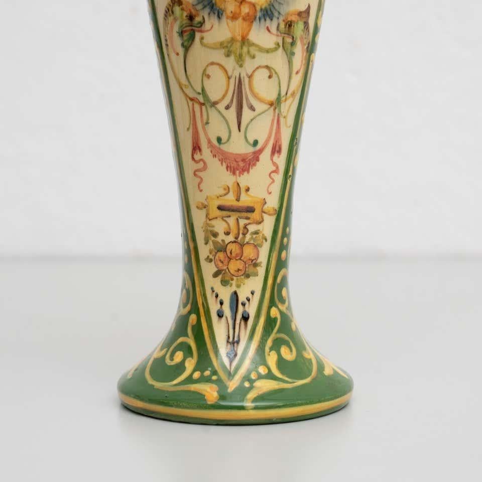 Jerome Massier Fils Hand-Painted Ceramic Vase: Timeless Elegance from Vallauris For Sale 12