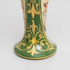 Jarrón de cerámica pintado a mano Jerome Massier Fils: Elegancia intemporal de Vallauris