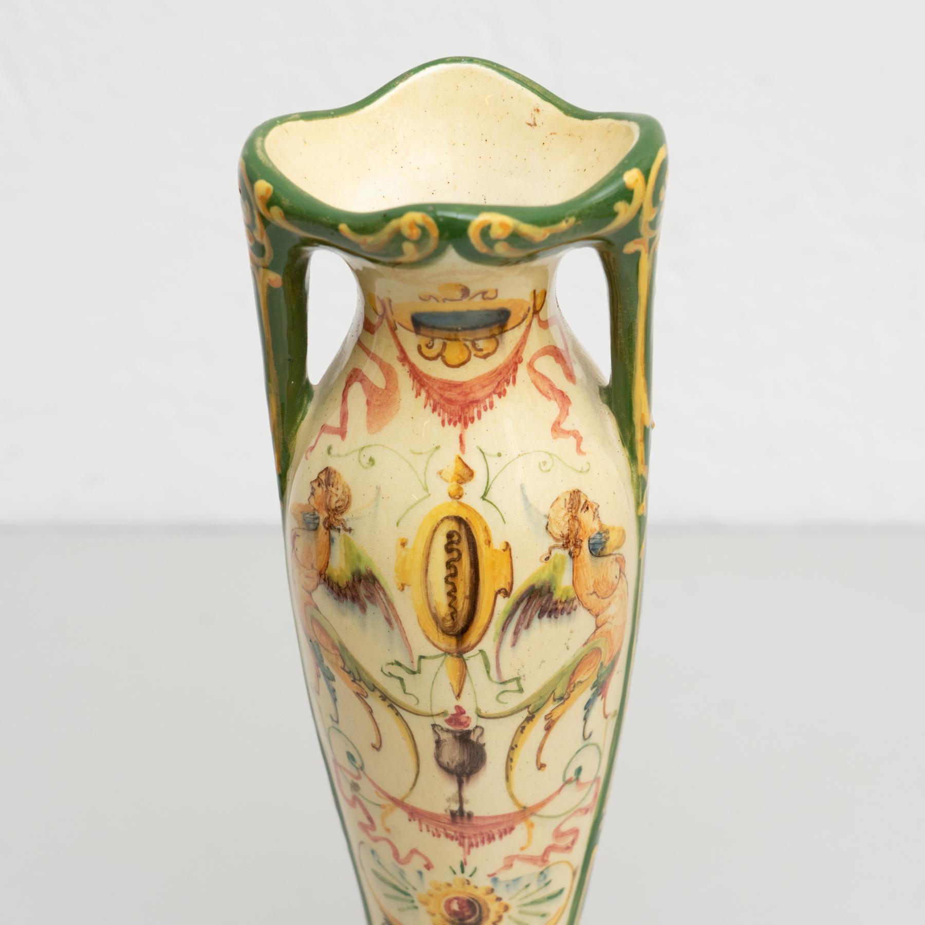 Jerome Massier Fils Hand Painted Vase 4