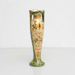 Jerome Massier Fils Hand Painted Vase