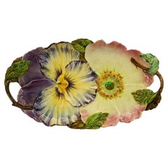 Jerome Massier Fils, Majolica Platter, Vallauris, End 19th C.