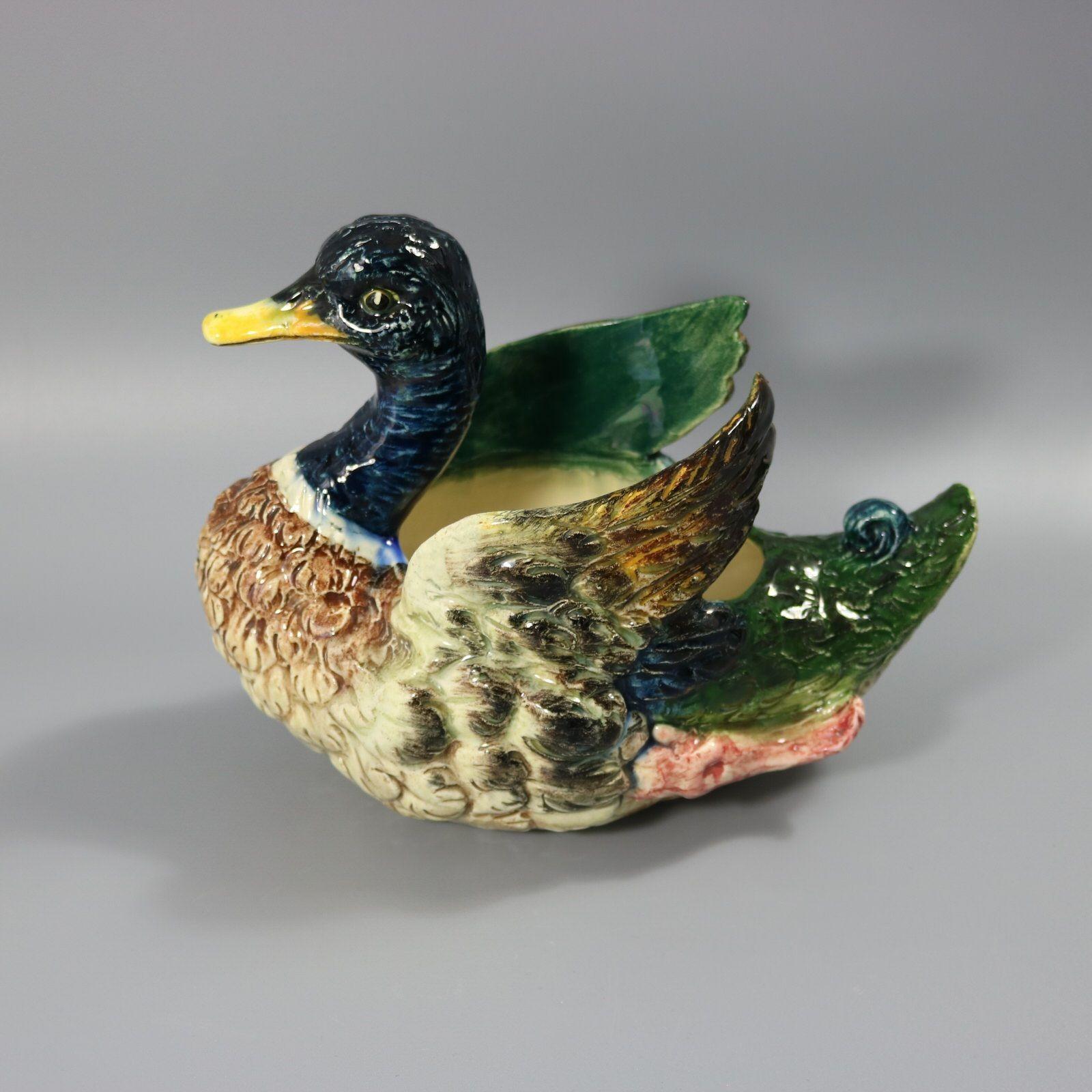 Early 20th Century Jerome Massier Fils Mallard Duck Planter