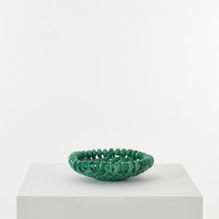 Jerome Massier Woven Ceramic Fruit Bowl, France, circa 1950