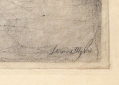 Incisione firmata di Jerome Myers raffigurante bambini che dormono