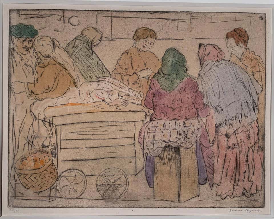 UNTITLED (STREET SCENE WITH PUSHCART)