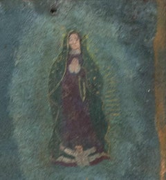 "Retablo: Shepherd with Vision of Virgin of Guadalupe" by Jeronimo Crus