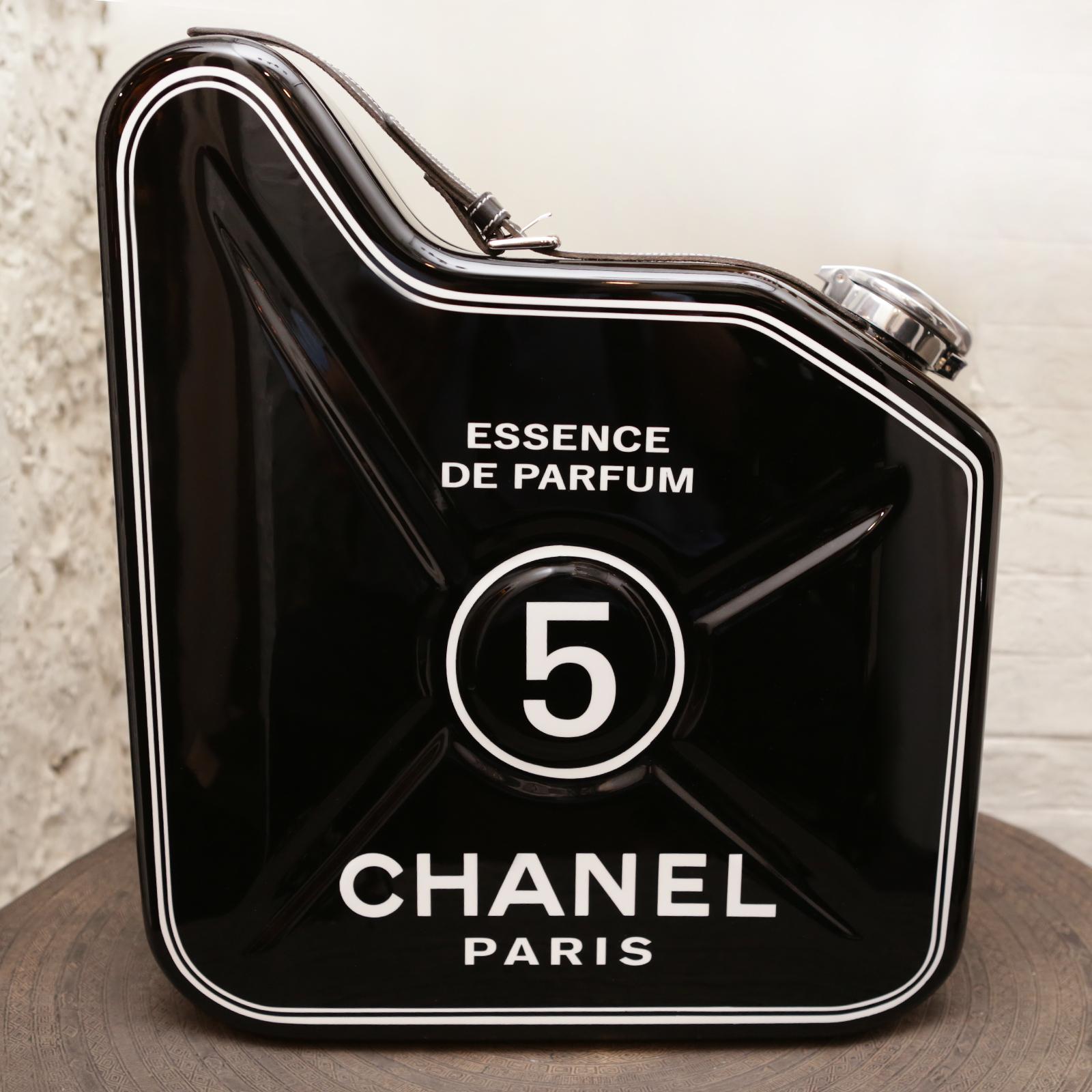 Contemporary Jerrican Chanel N°5 Black Art Piece in Limited Edition