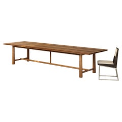 Jerricho Dining Table Ten Seat Handmade in Teak Scandi Style, In Stock