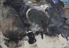 Pittura ad olio su tela di Jerrold Davis, espressionista astratto