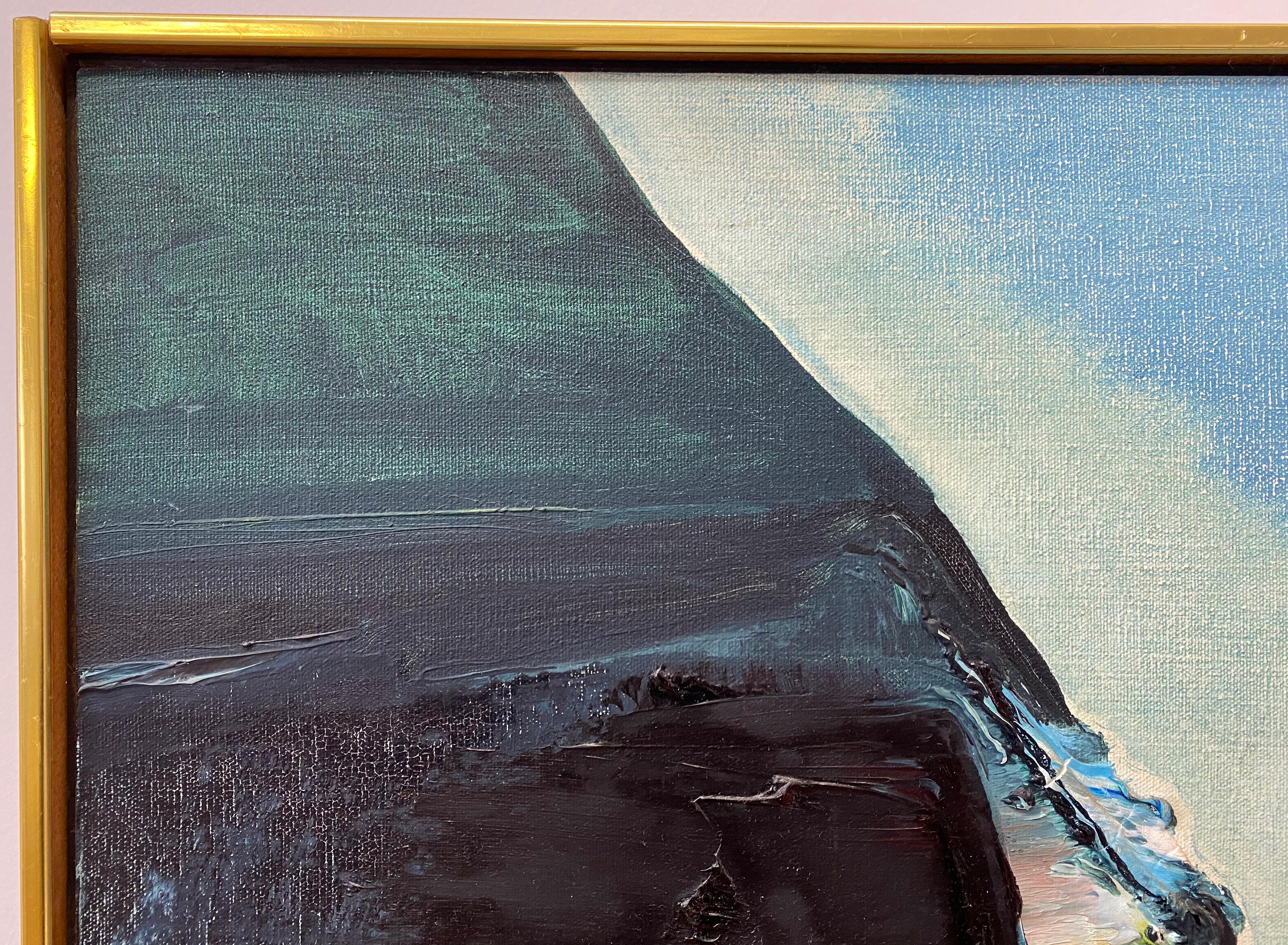Jerrold Davis Abstract Point Reyes National Seashore Oil Painting 20th c. 2