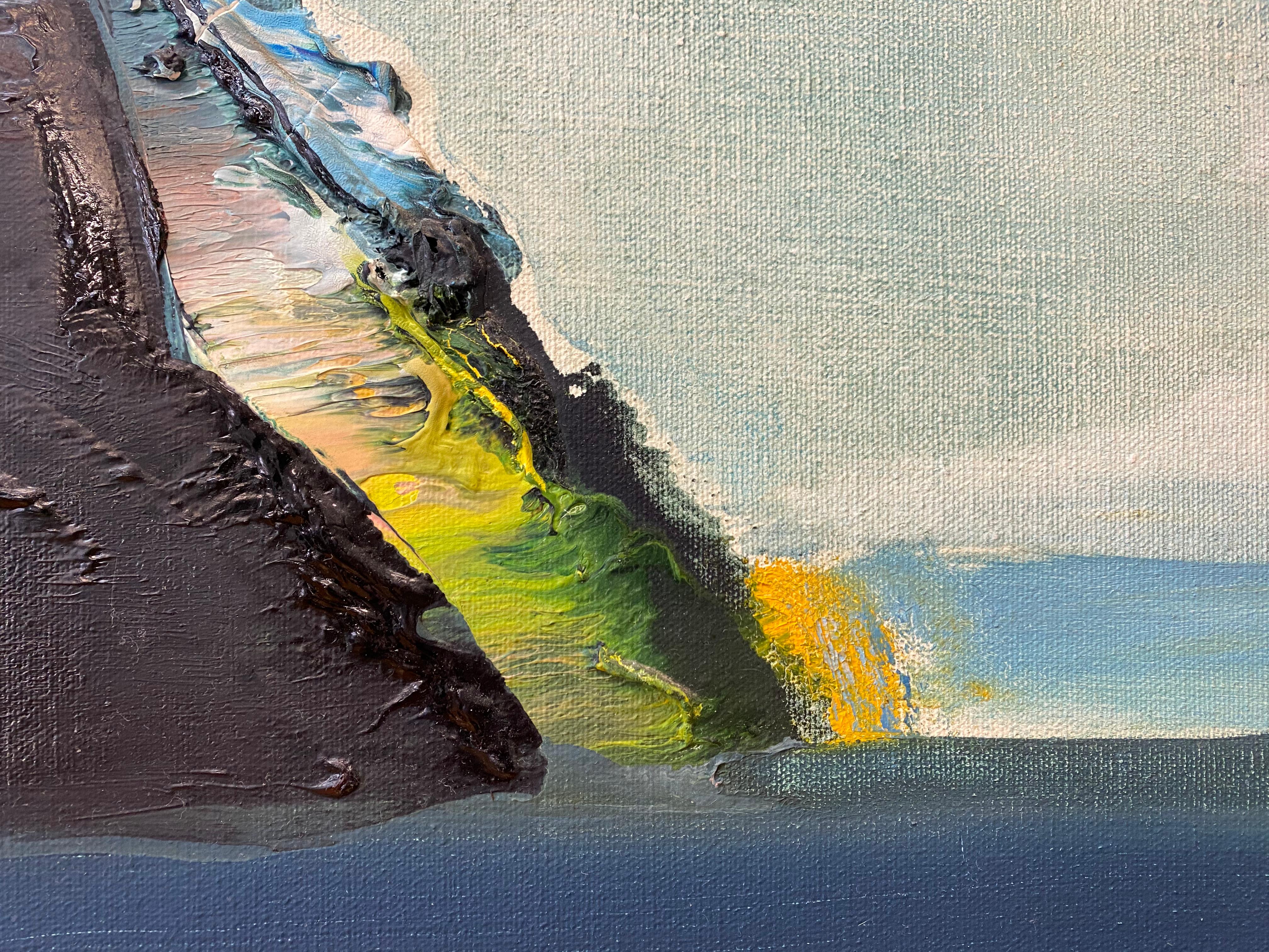 Jerrold Davis Abstract Point Reyes National Seashore Oil Painting 20th c. 4