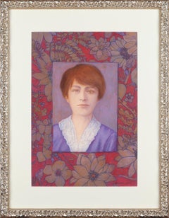 Portrait on a Decorative Background