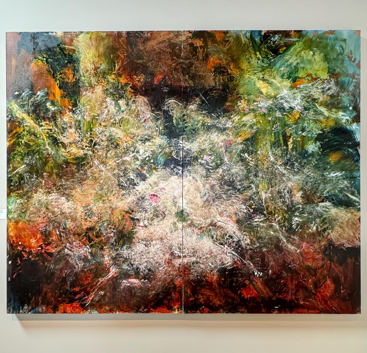 Peint Jerry Carniglia 'Self-Portrait' (Diptyque) en vente