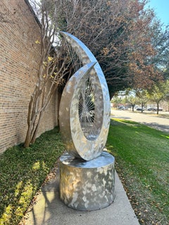 "Hyperbolic Paraboloid", Jerry Dane Sanders, Outside Steel Sculpture, 120x48x48