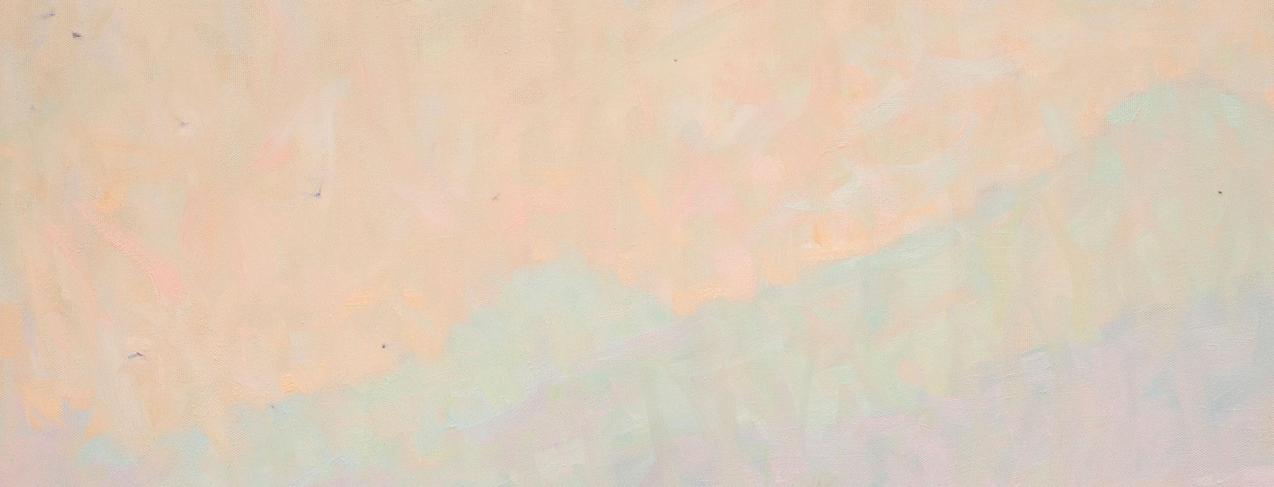 Bellagio & Varenna On A Hazy Day – Impressionist landscape, oil on canvas 2