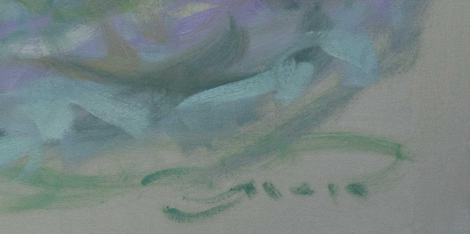 Captured By A Morning Blaze – Impressionist landscape painting, oil on canvas 4