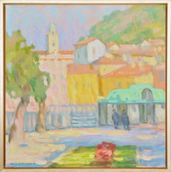 "Gentle Colors" - Impressionist landscape painting, oil on canvas, plein air