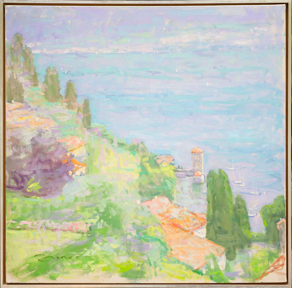 Jerry Fresia Landscape Painting - "June Splendor" – Impressionist landscape painting, oil on canvas, plein air