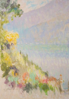 "Swirling Colors Of Autumn" - Impressionist landscape painting, oil on canvas