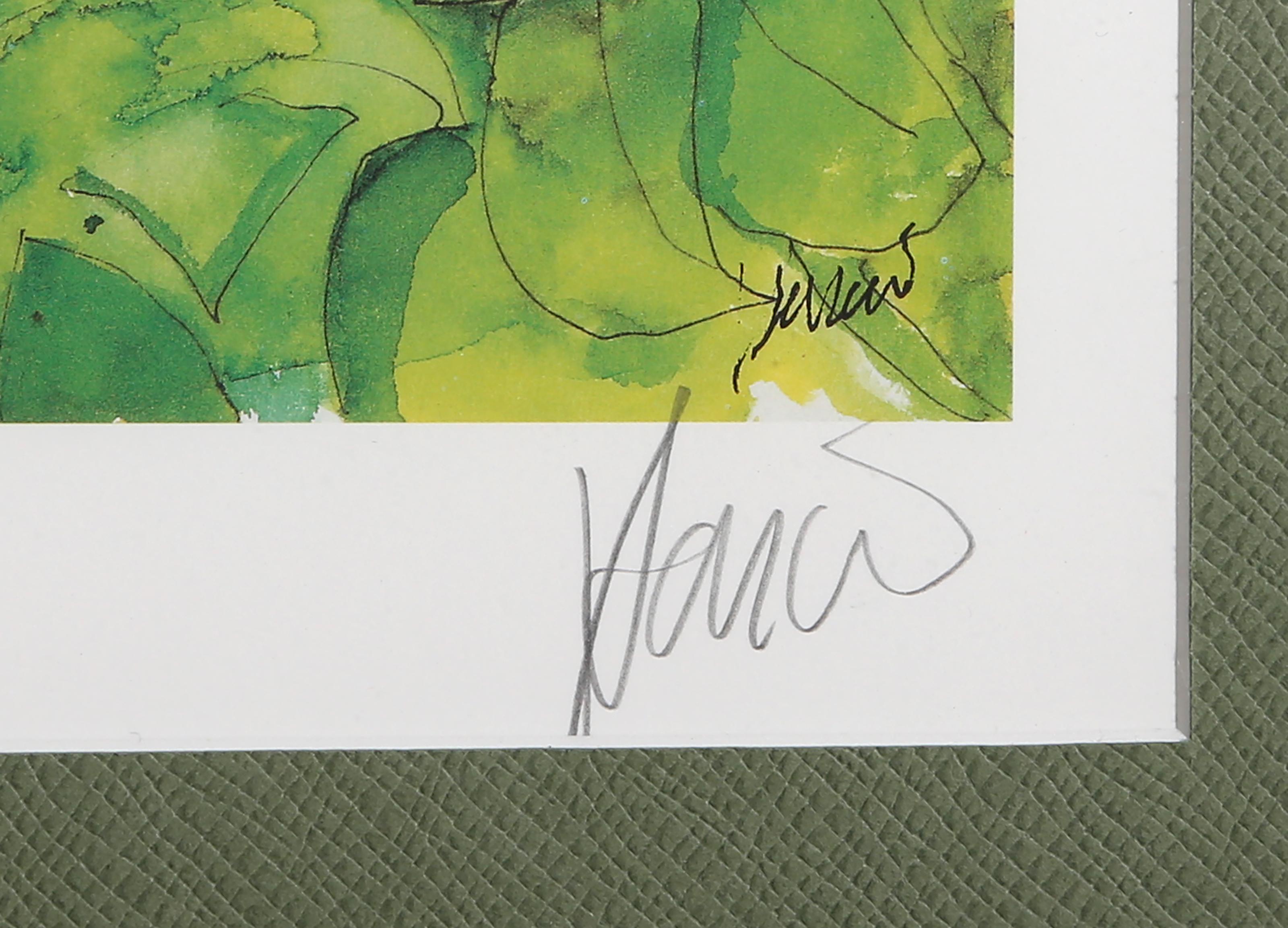 Butterfly Study, Signed Print by Jerry Garcia of Grateful Dead 2