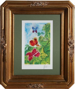 Butterfly Study, Signed Print by Jerry Garcia of Grateful Dead