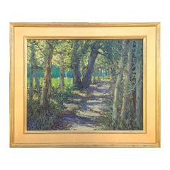 "In Back of the Field" Contemporary Realistic Texas Nature Landscape Painting