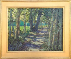 "In Back of the Field" Contemporary Realistic Texas Nature Landscape Painting