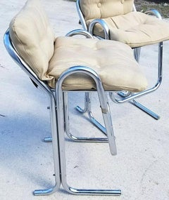 JERRY JOHNSON ARCADIA Chrome Bar Stools