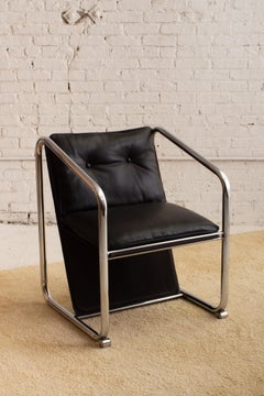 Jerry Johnson Chrome Sling Chair