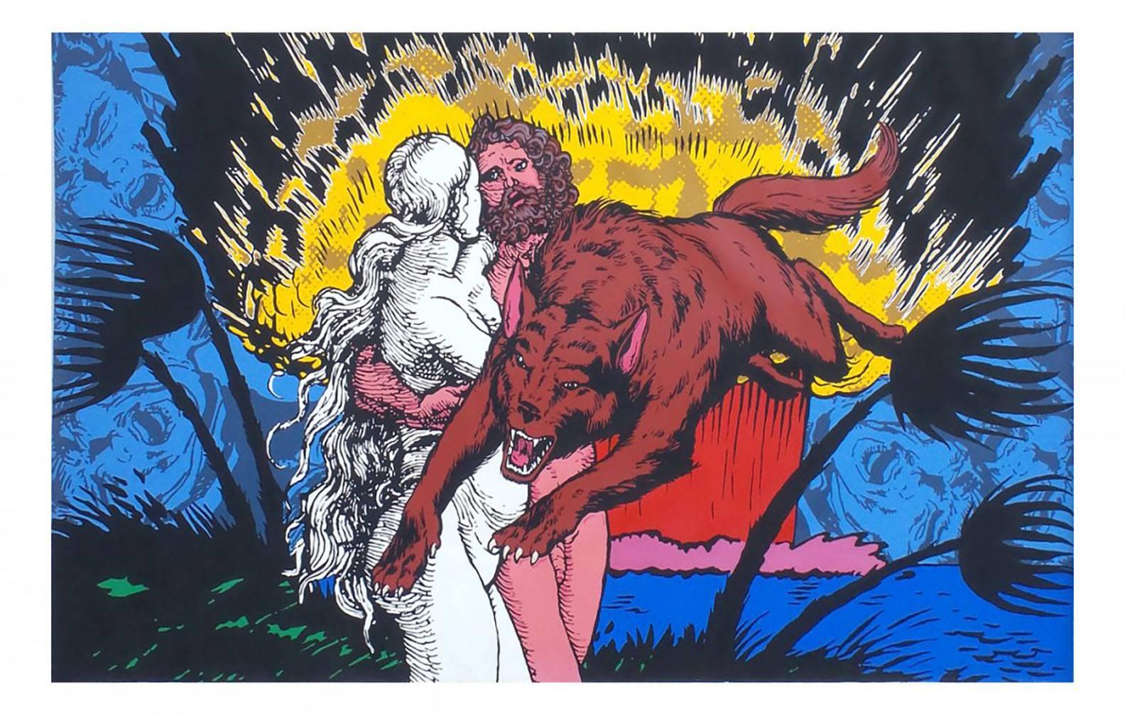  Jerry Kearns est un artiste visuel américain né en 1943. Plusieurs œuvres de l
artiste ont été vendues aux enchères, notamment 
Seven works : Exit Art The First World portfolio " vendues chez Phillips New York, Chelsea " Editions " en 2010.