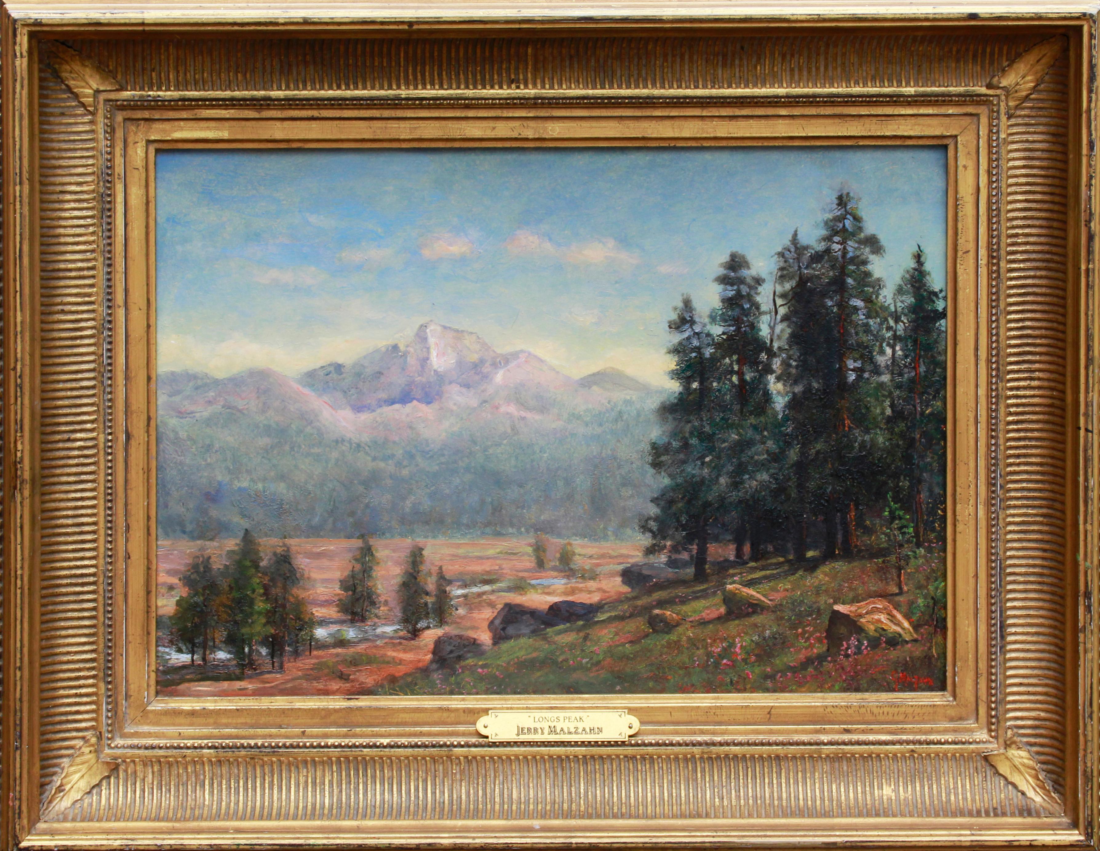 Longs Peak - Painting by Jerry Malzahn