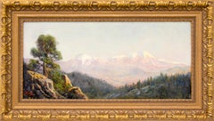 Spanish Peaks Colorado, Traditional Hudson River Framed Mountain Landscape