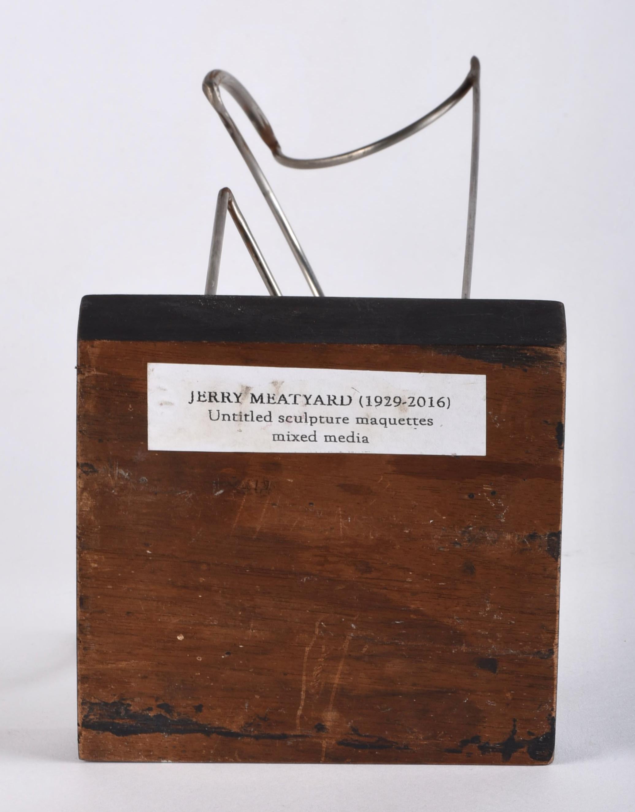 Americano Jerry Meatyard (1929-2016) Scultura astratta modernista in metallo in vendita