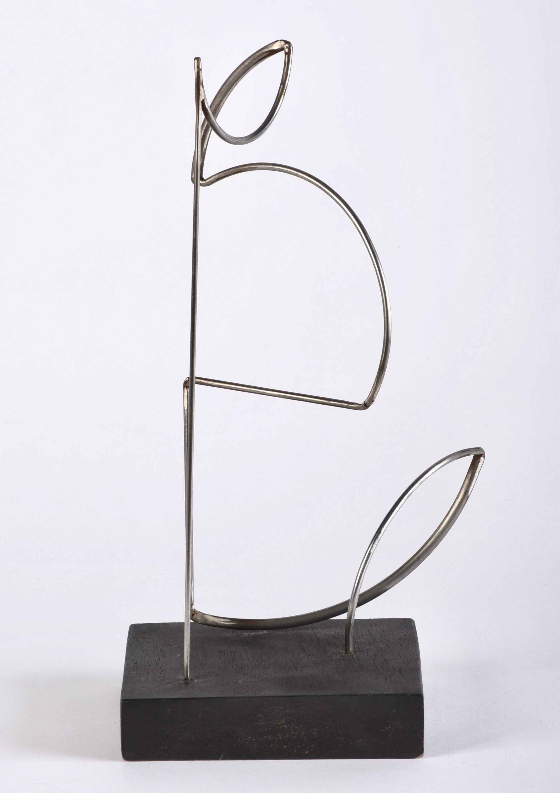 Metallo Jerry Meatyard (1929-2016) Scultura astratta modernista in metallo in vendita