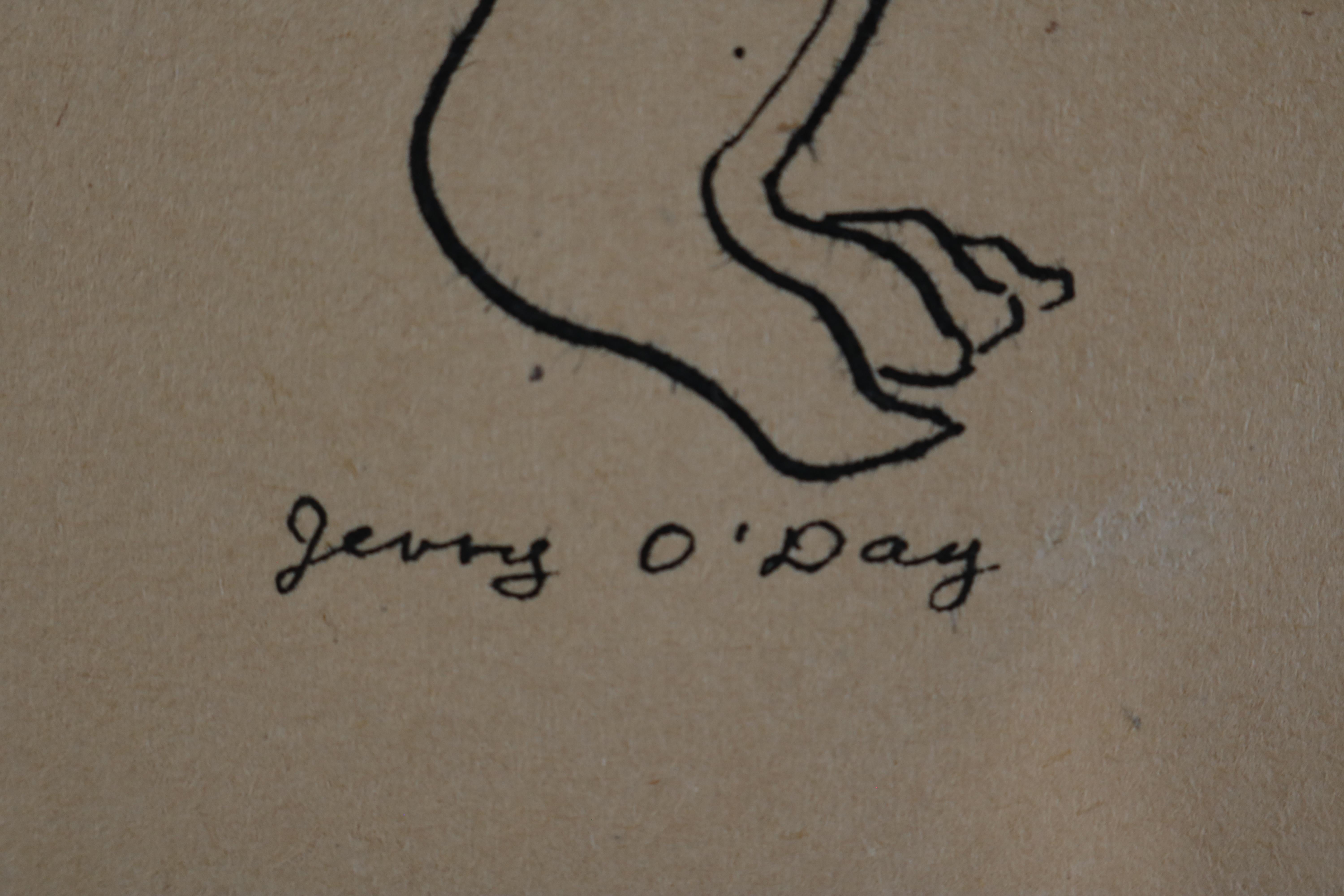 American Jerry O'Day Nude Drawing #1 For Sale