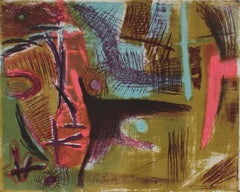 Modernist Abstract Lithograph, Circa 1950s